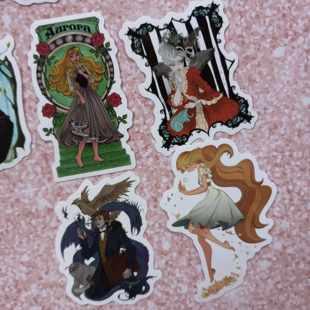 Disney princess art sticker pack of 10! - Picture 6 of 7